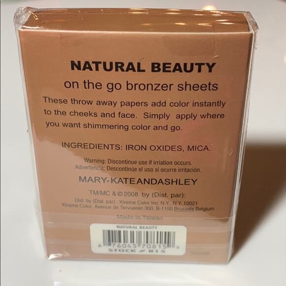 NEW Mary Kate & Ashley 50 BRONZER SHEETS Paper Me Pretty Gold On The Go Make-Up - Picture 3 of 4